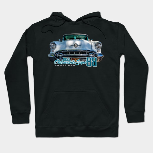 1955 Oldsmobile Super 88 Holiday Coupe Hoodie by Gestalt Imagery